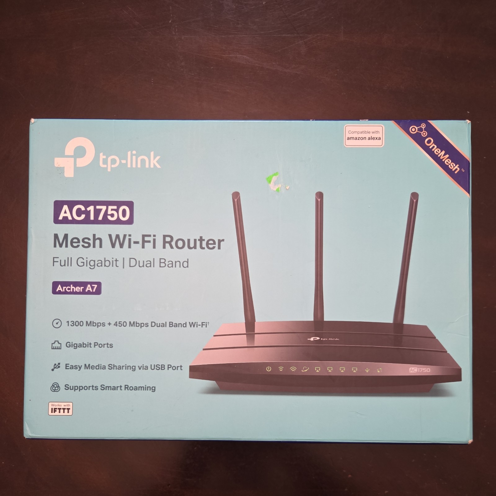 TP-Link Archer A7 AC1750 Mesh Wi-Fi Router Dual Band Full Gigabit OneMesh