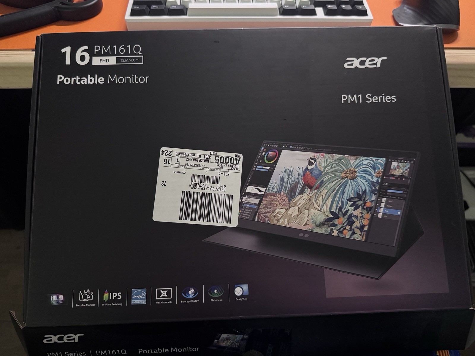 NEW Acer PM161Q B 16" FHD 1920x1080 60Hz 4ms Portable LCD IPS Monitor UMZP1AAB01