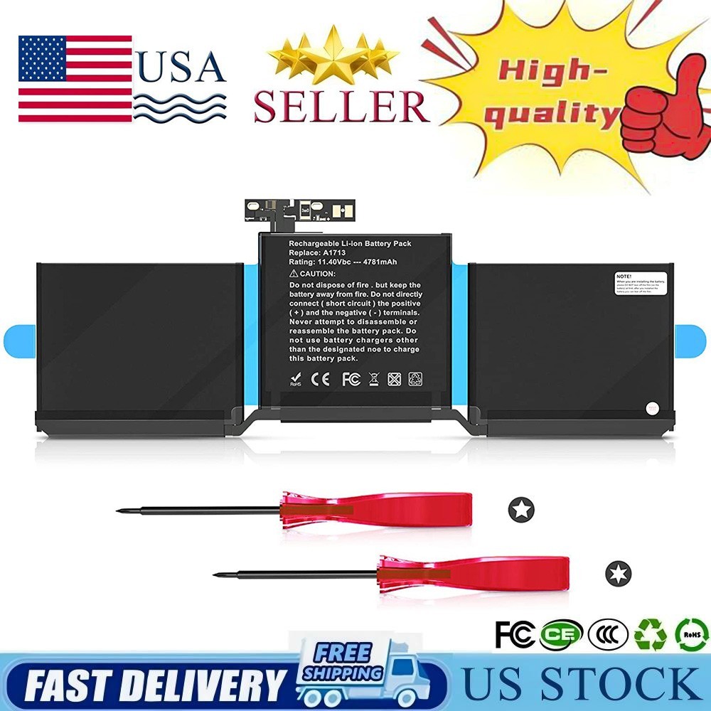 Genuine OEM A1713 Battery for Apple MacBook Pro 13 inch A1708 Late 2016 Mid 2017