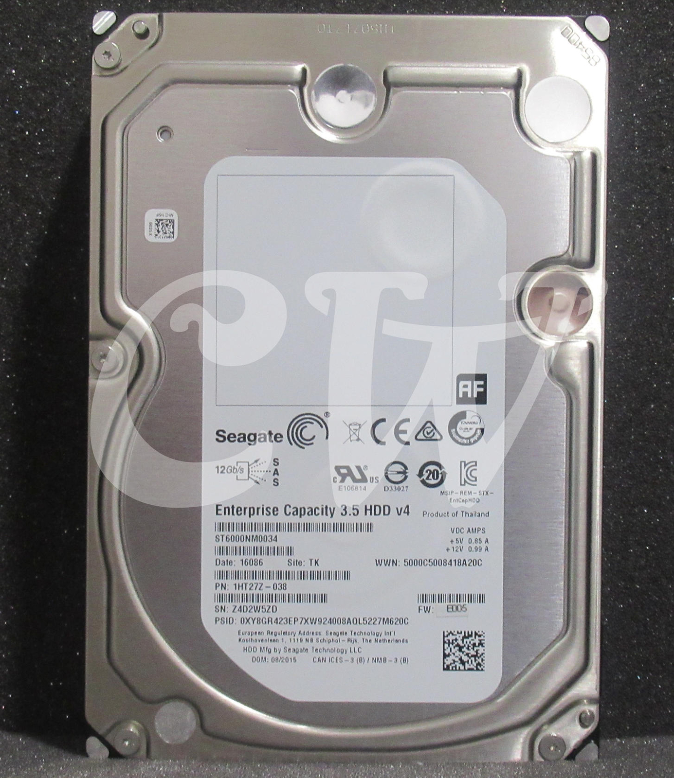 ST6000NM0034 Seagate 6TB 7.2K 12G 128MB 3.5in SAS SERVER Hard Drive