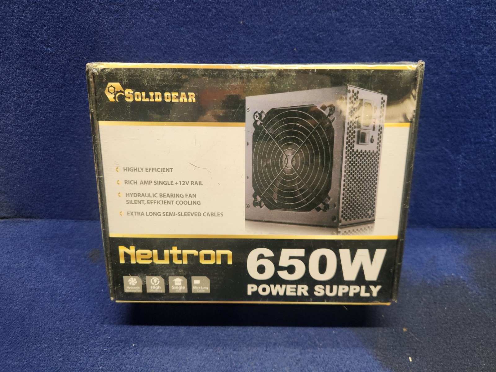 Solid Gear Neutron SDGR-650E 650W ATX Power Supply | Standard Desktop PSU