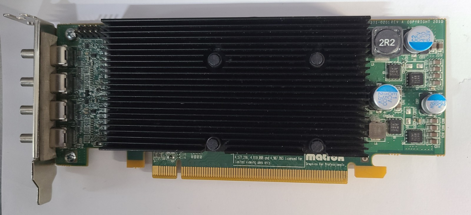 MATROX M SERIES M9148-E1024LAF 4x MINIDISPLAYPORT PCIe VIDEO GRAPHICS CARD