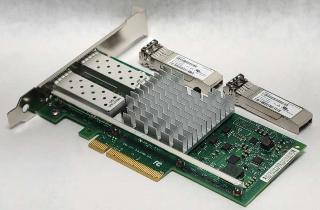 HP 560SFP+ 10Gb 2-port Gigabit Network Adapter 669279-001 High Profile with SFPs