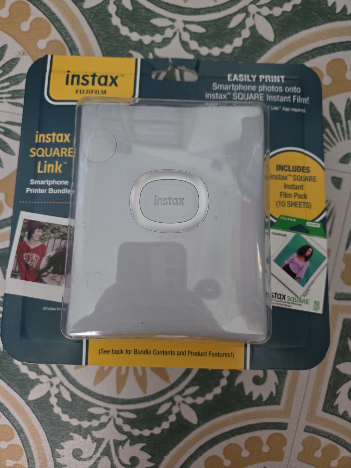 Fujifilm Instax Square Link Smartphone Printer (Bluetooth, USB-C) w/Film - New