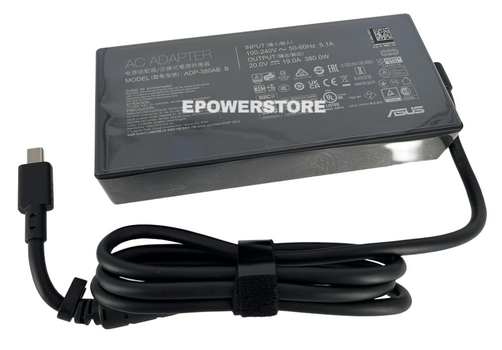Original 380W AC Adapter Charger For ASUS ROG Strix SCAR 16 G635LW-XS97 20V 19A