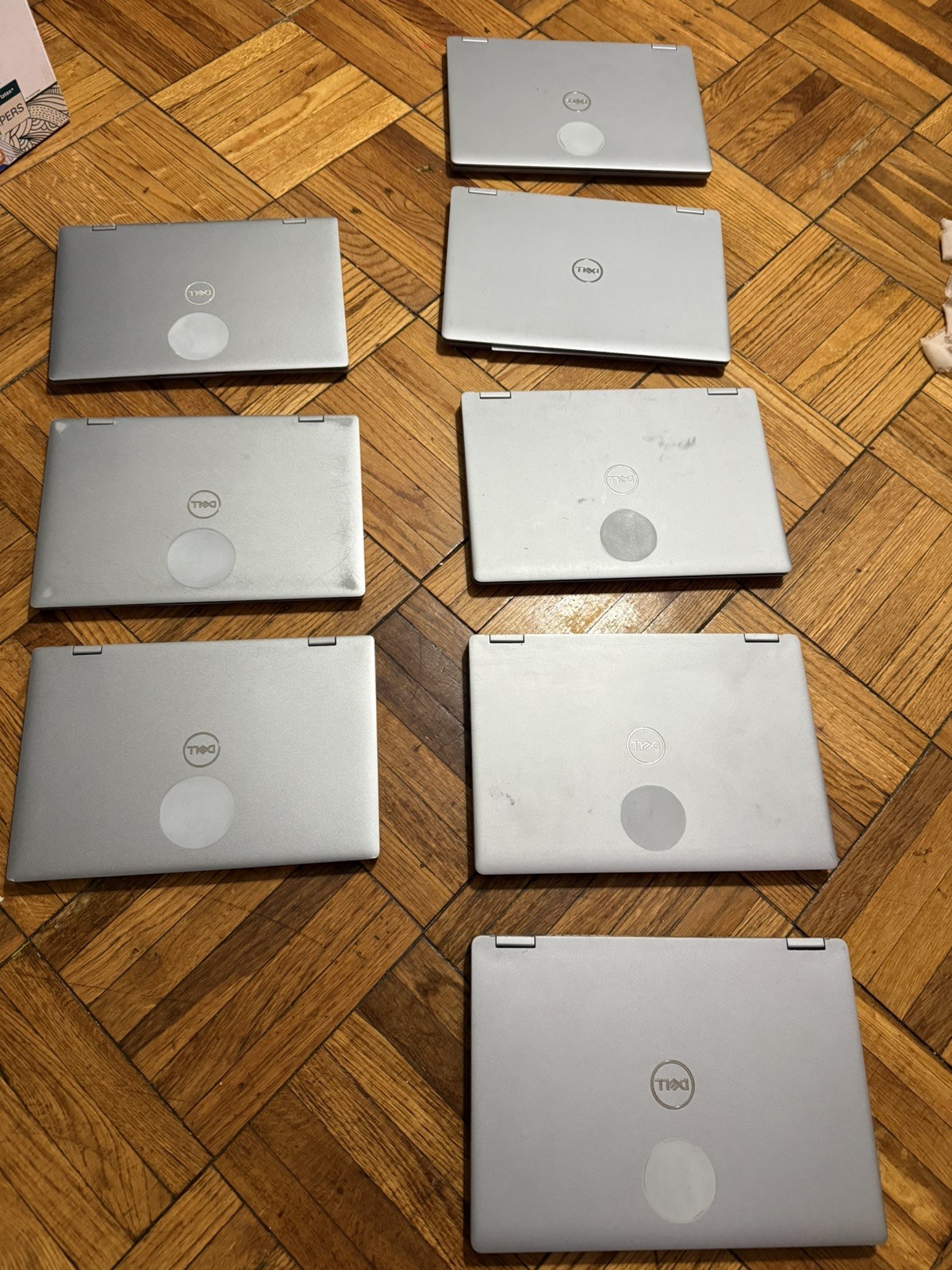 Lot of 10 Laptops.6 Dell 3310 2-in-1 (i3-8th,8GB,128GB), 4 3330(i3-11th,8GB,256)