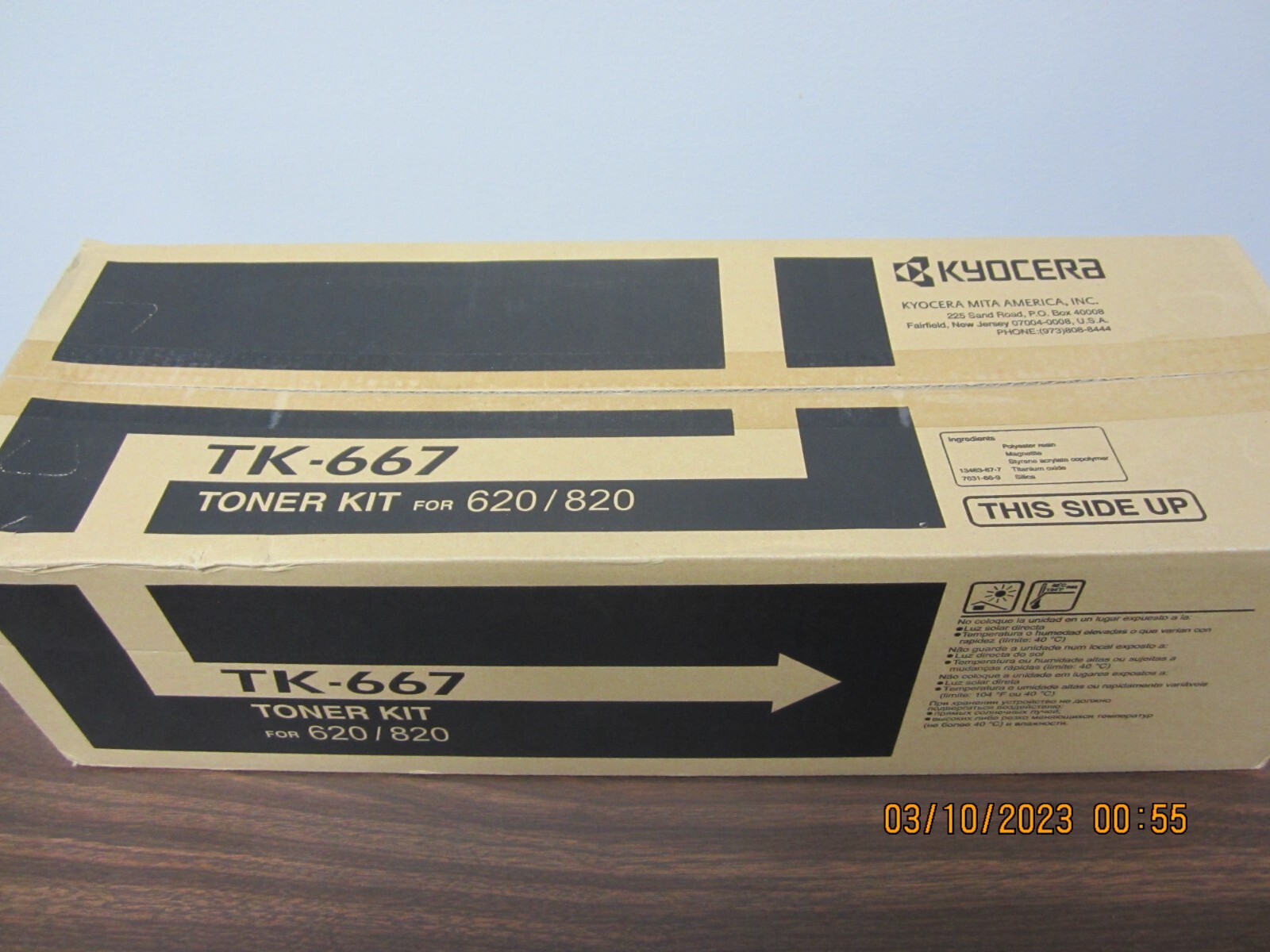 Genuine OEM Kyocera TK-667 Black Toner Cartridge For TASKalfa 620 TASKalfa 820