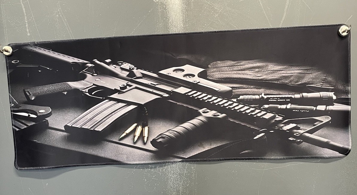 Ar 15 Tactical Rifles Stitched Edges XXL Gaming Mouse Pad