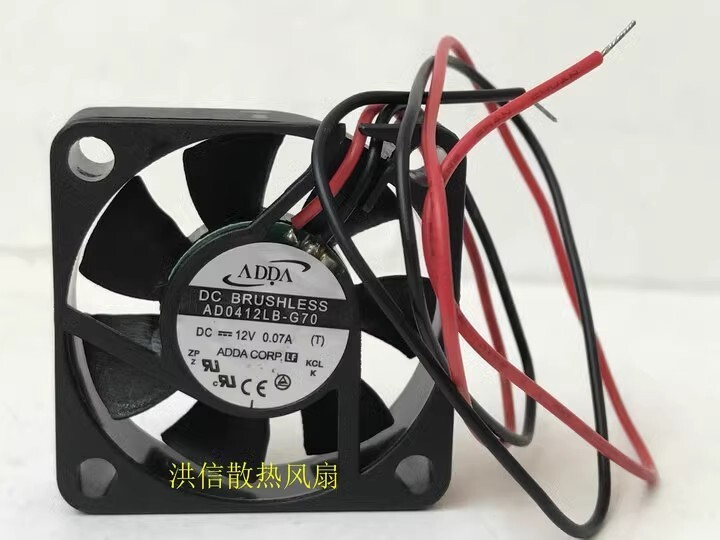 ADDA AD0412LX-G70 4010 DC12V 0.07A 40*10MM 2-Pin Silent Cooling Fan