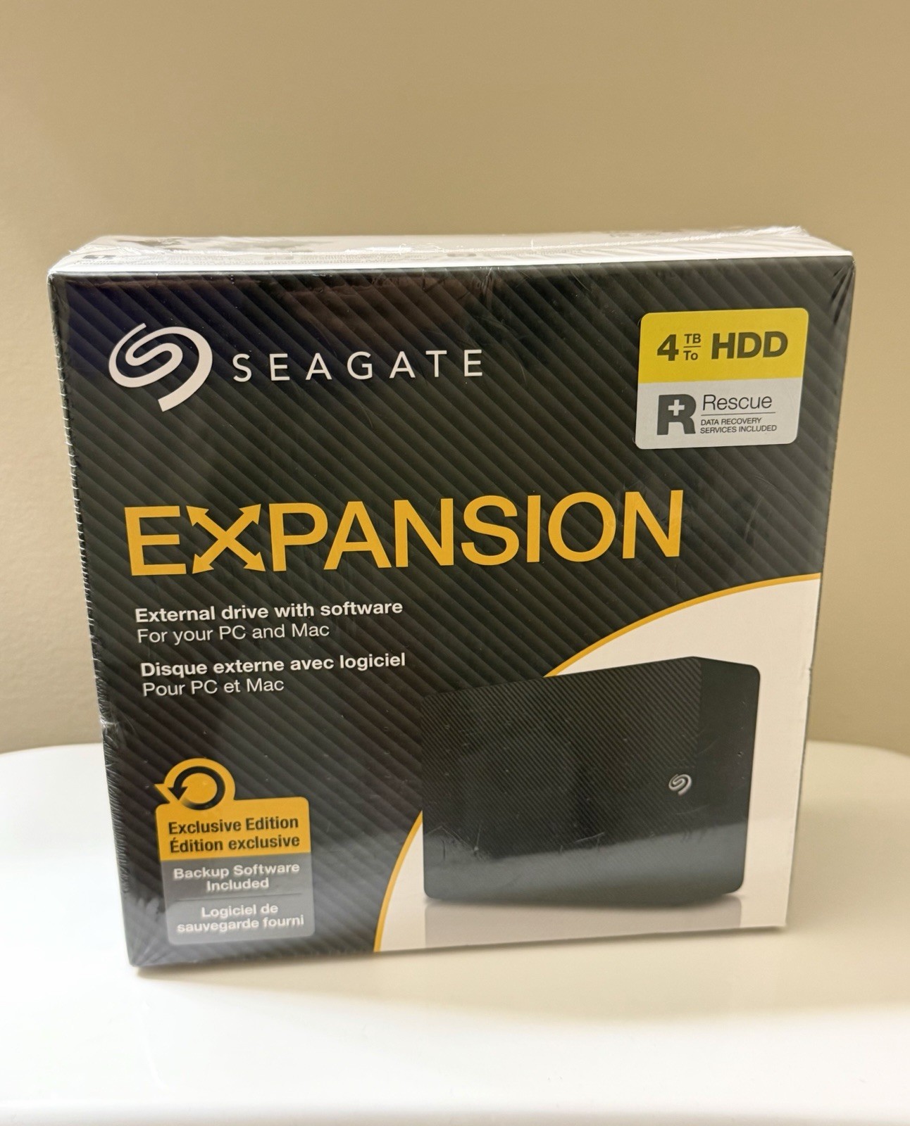 New Sealed Seagate Expansion Desktop 4TB HDD External Hard Drive STKR4000400