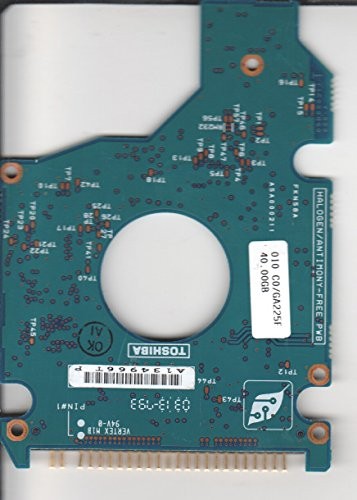 MK4021GAS, HDD2182 U ZEO1, G5B000211000-A, Toshiba 40GB IDE 2.5 PCB PCB