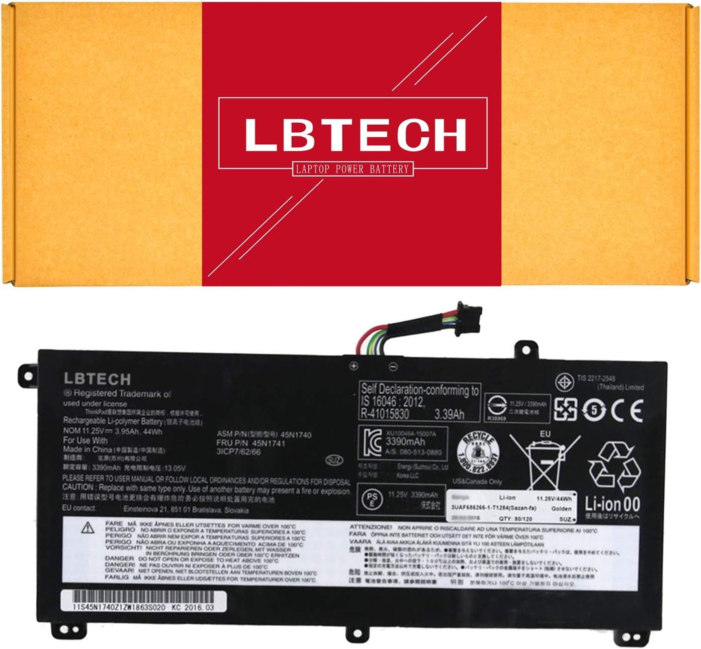 45N1740 00NY639 45N1742 45N1743 45N1741 Laptop Battery Replacement for Lenovo