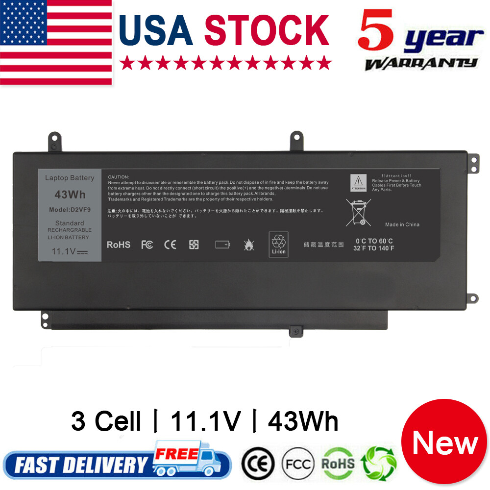 D2VF9 Battery For Dell Inspiron 15 7000 Series 7547 7548 0PXR51 PXR51 0YGR2V PC
