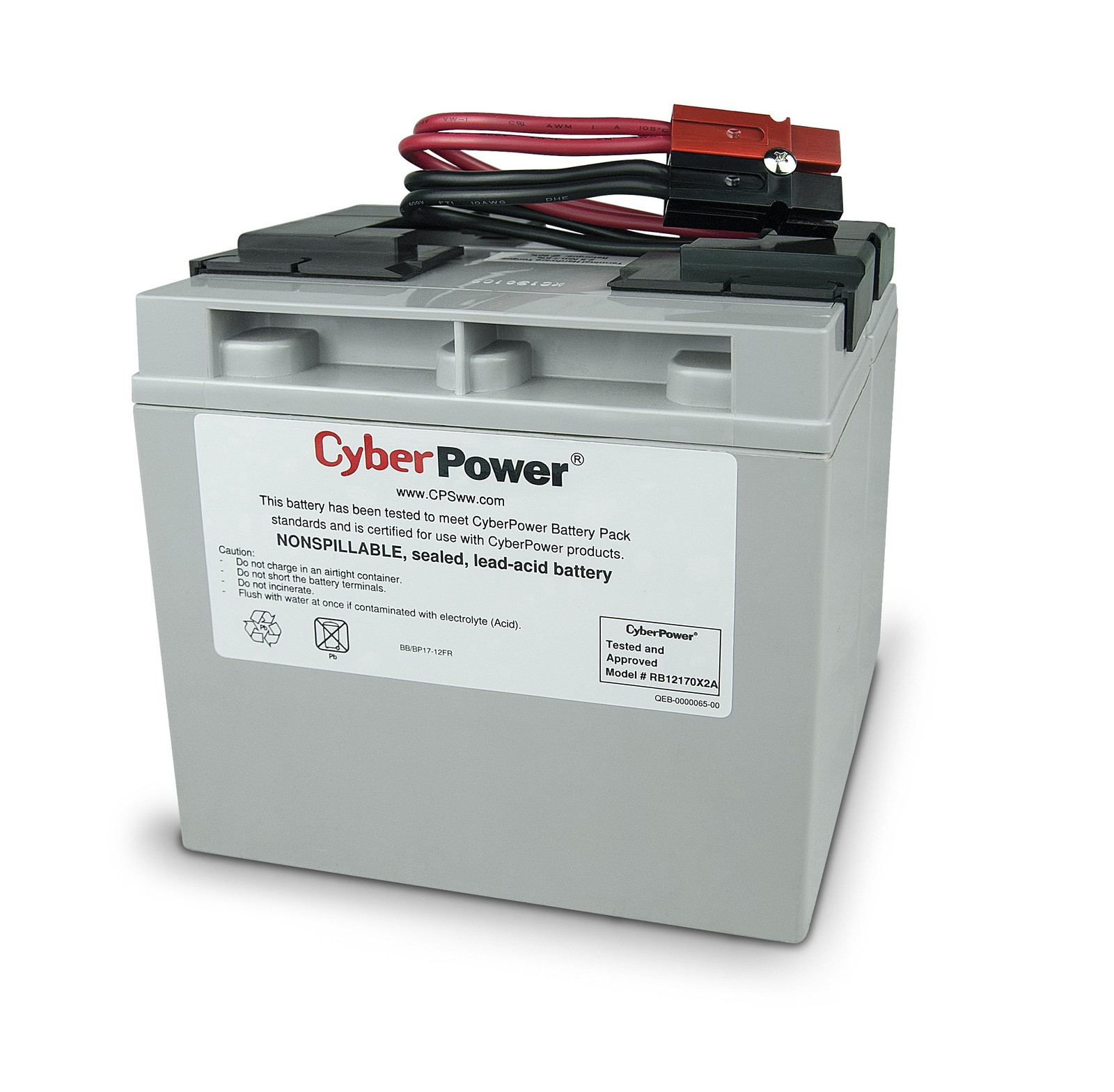 CyberPower RB12170X2A UPS Battery Cartridge 12V 17AH