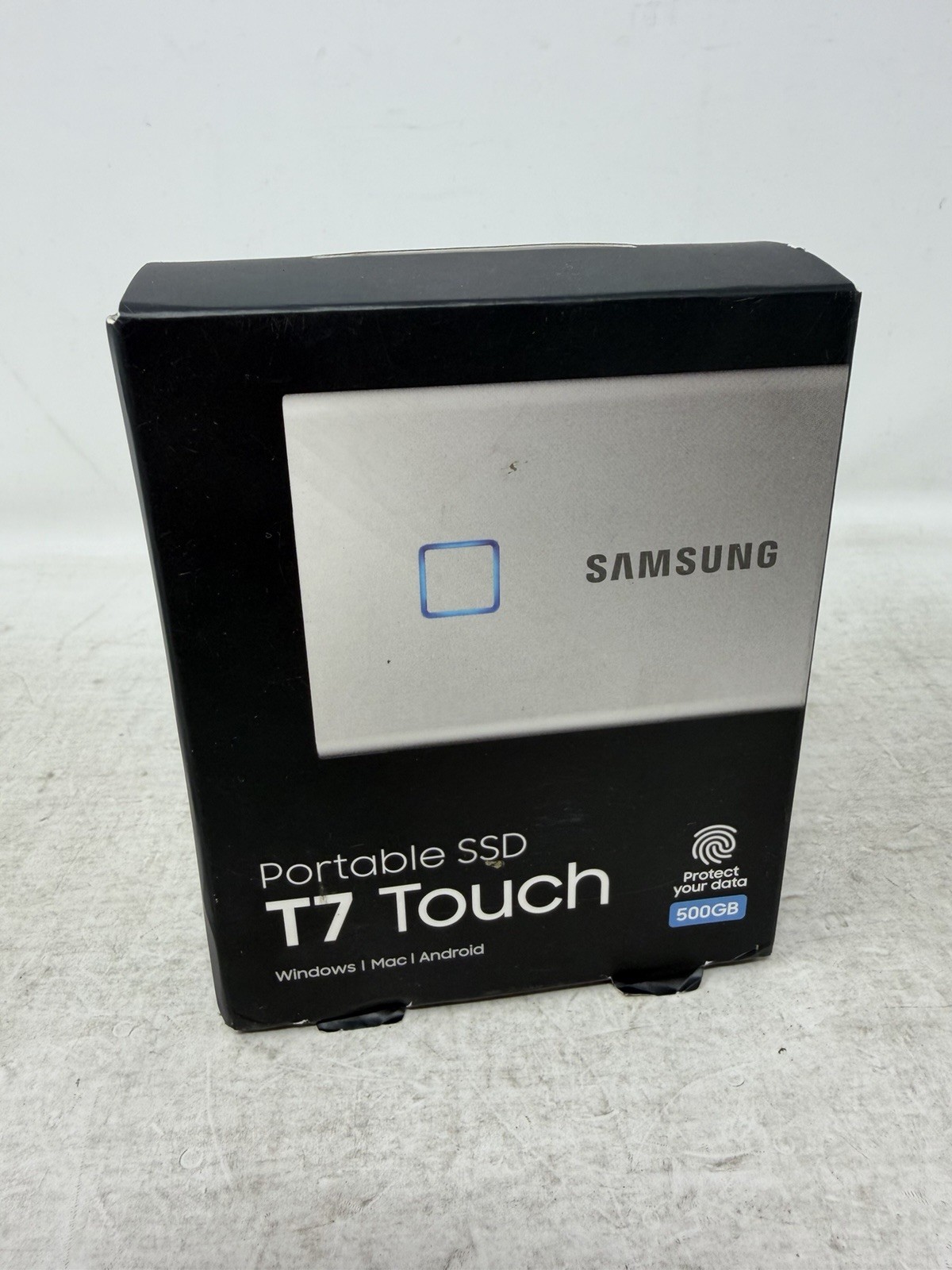 Samsung T7 Touch 500GB Portable External SSD - Silver MU-PC500S/WW 