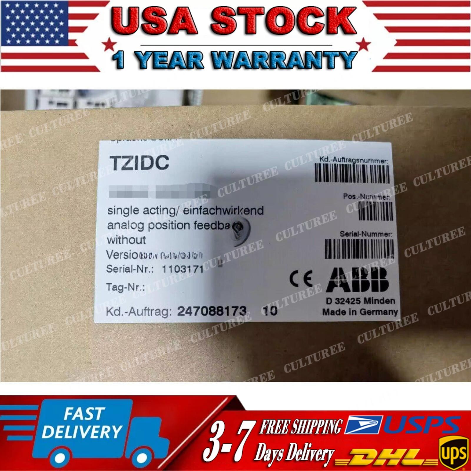 NEW ABB V18345-1010251001 Valve Positioner IN BOX