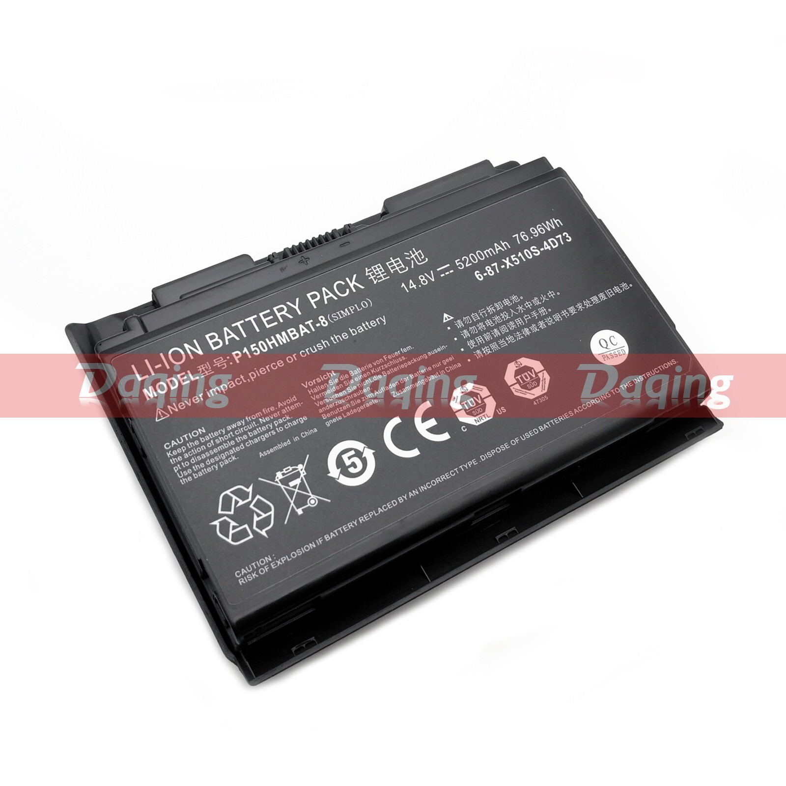 New Original P150HMBAT-8 Battery for Clevo P170 P170EM P170HM 6-87-X710S-4272