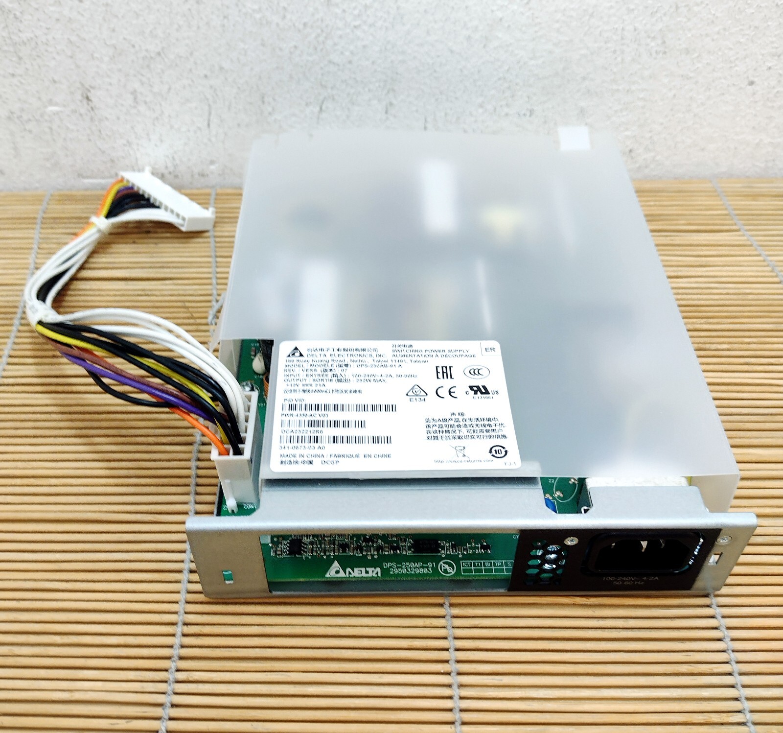 Cisco PWR-4330-AC AC Power Supply for Cisco ISR 4330 341-0673-01 with cable
