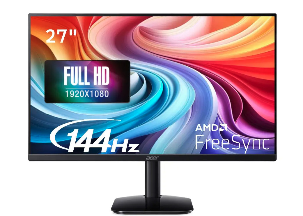 Acer 27" KA272 P6bi Widescreen 1920x1080 144Hz 250Nit 1ms 100x100 Refurb