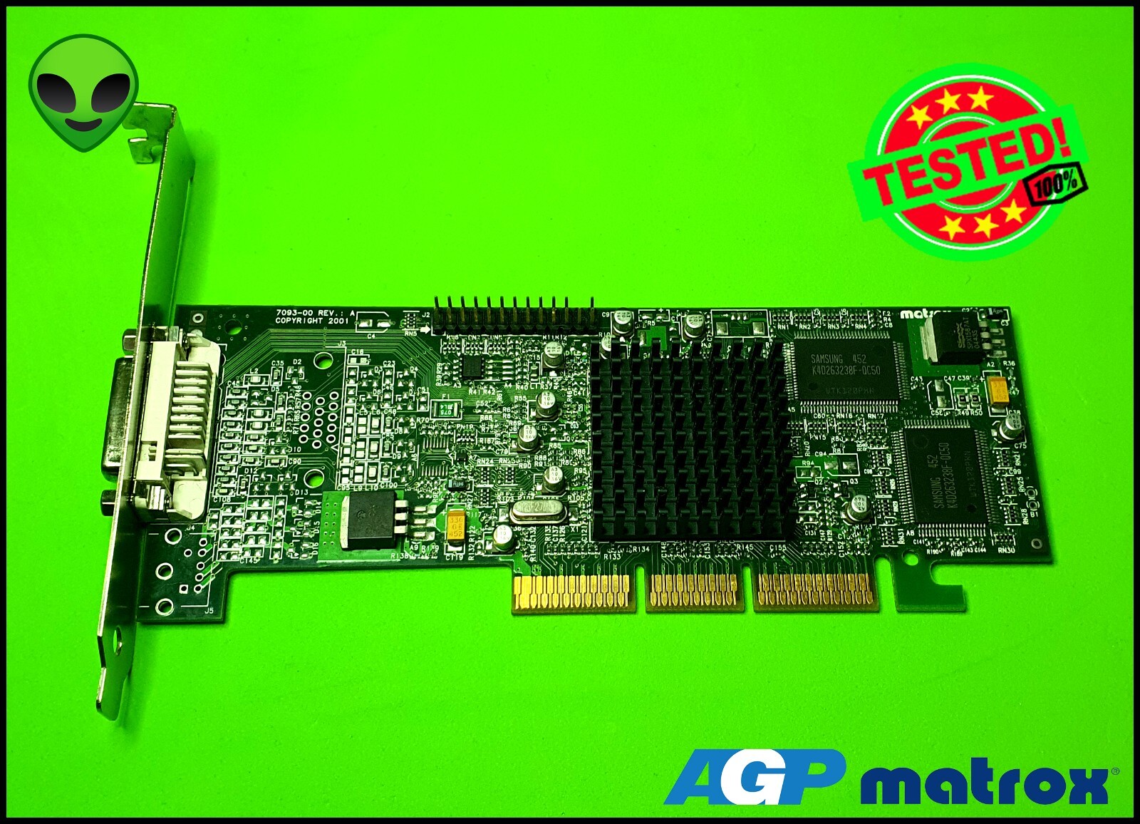 MATROX G450 32MB G45FMLDVA32DB AGP DVI-I Video Card