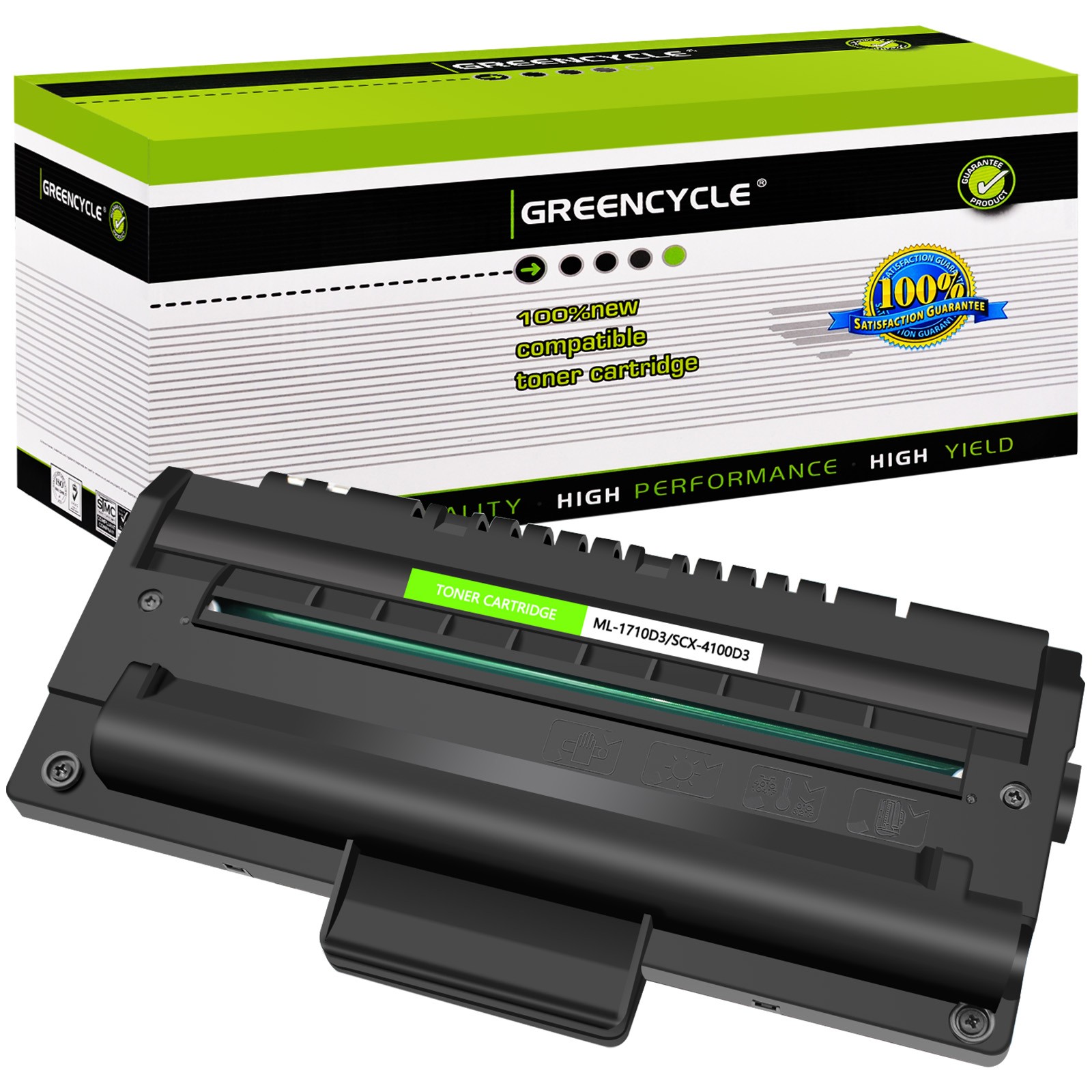 1PK ML1710 Black Toner Cartridge Fits Samsung SCX-4016 SCX-4216 ML-1755 Printer