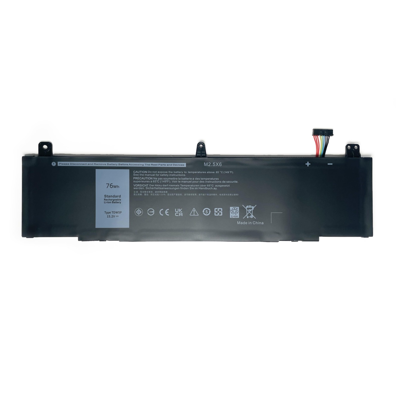 7XINbox 15.2V 76Wh TDW5P V9XD7 4RRR3 JFWX7 Laptop Battery Replacement for Alienw