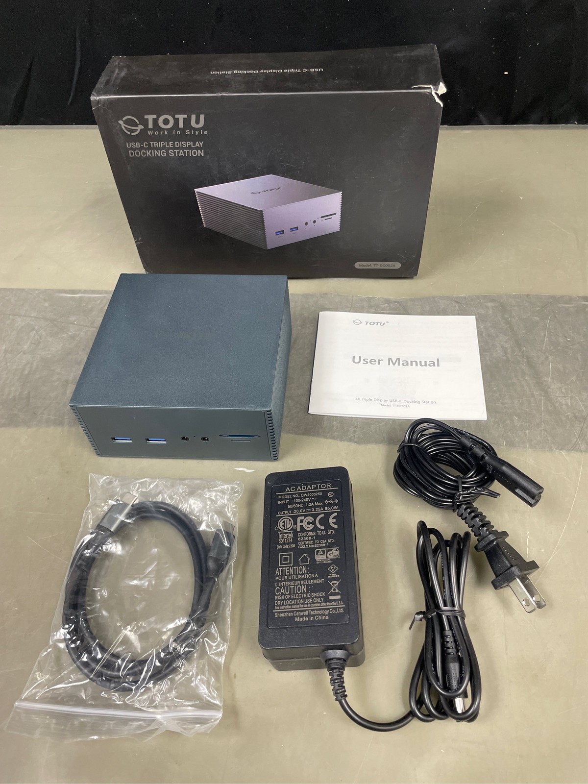 TOTU Upgraded Universal USB-C 4K Triple Display Docking Station with Charging Su