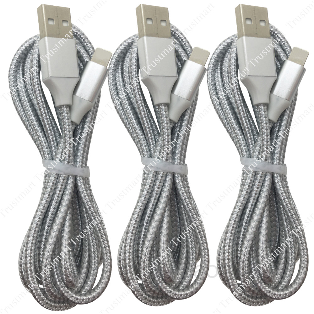 3/6Pack Fast Charger Cable Heavy Duty For iPhone 8 7 X XR 11 12 13 Charging Cord