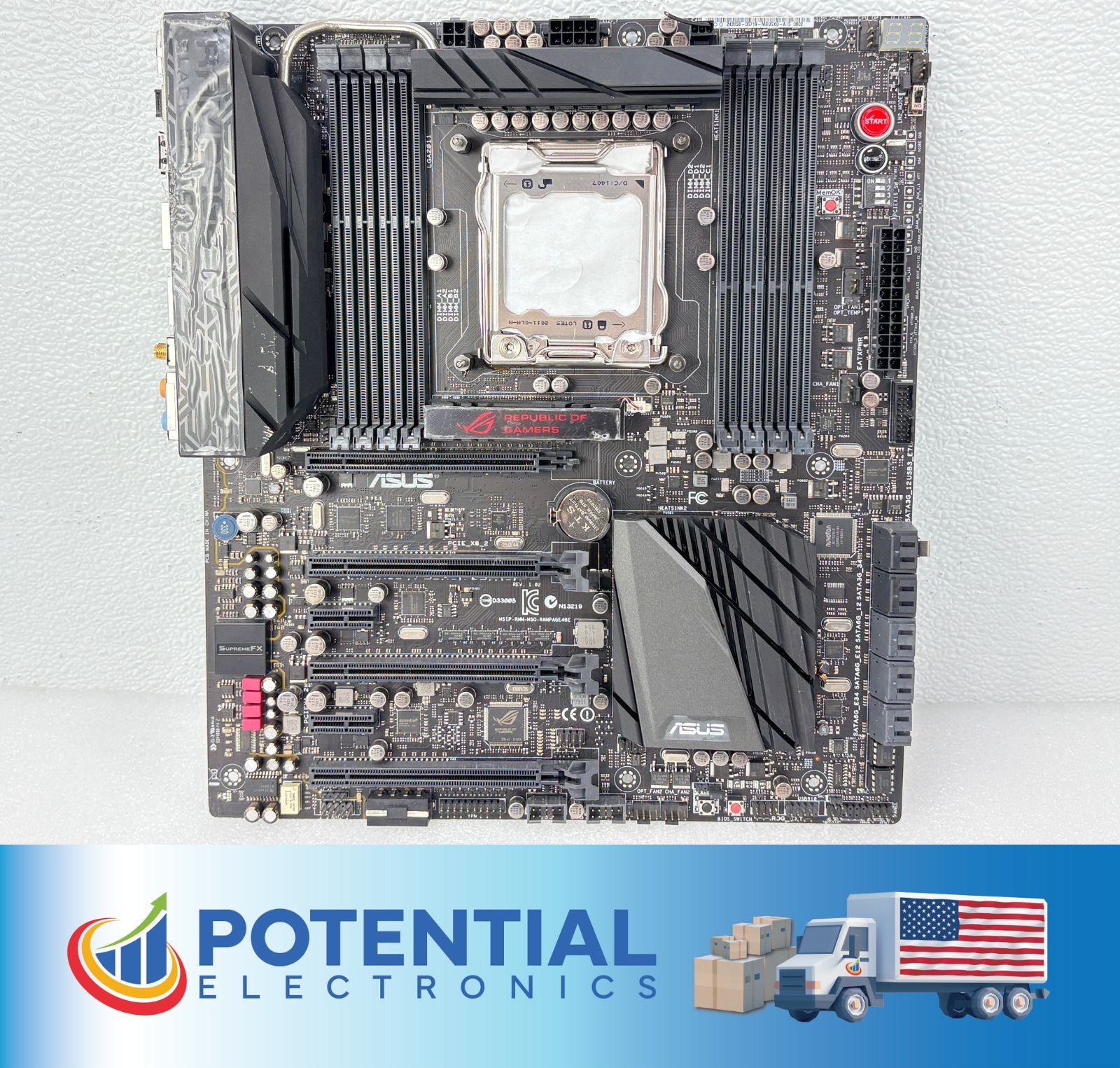 ASUS ROG RAMPAGE IV BLACK EDITION LGA 2011 USB 3.0 Extended ATX Motherboard