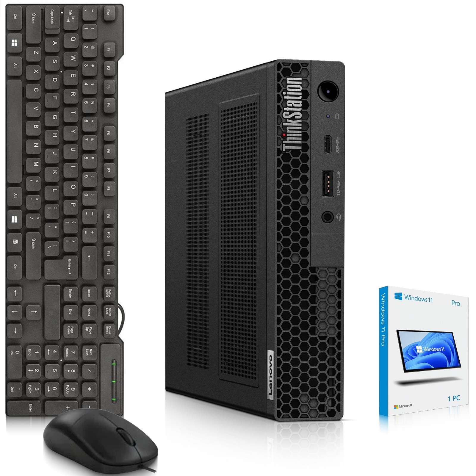 Lenovo P340 Mini PC Intel Core i5-10th Gen 8GB RAM 128GB SSD Wi-Fi Window 11 Pro