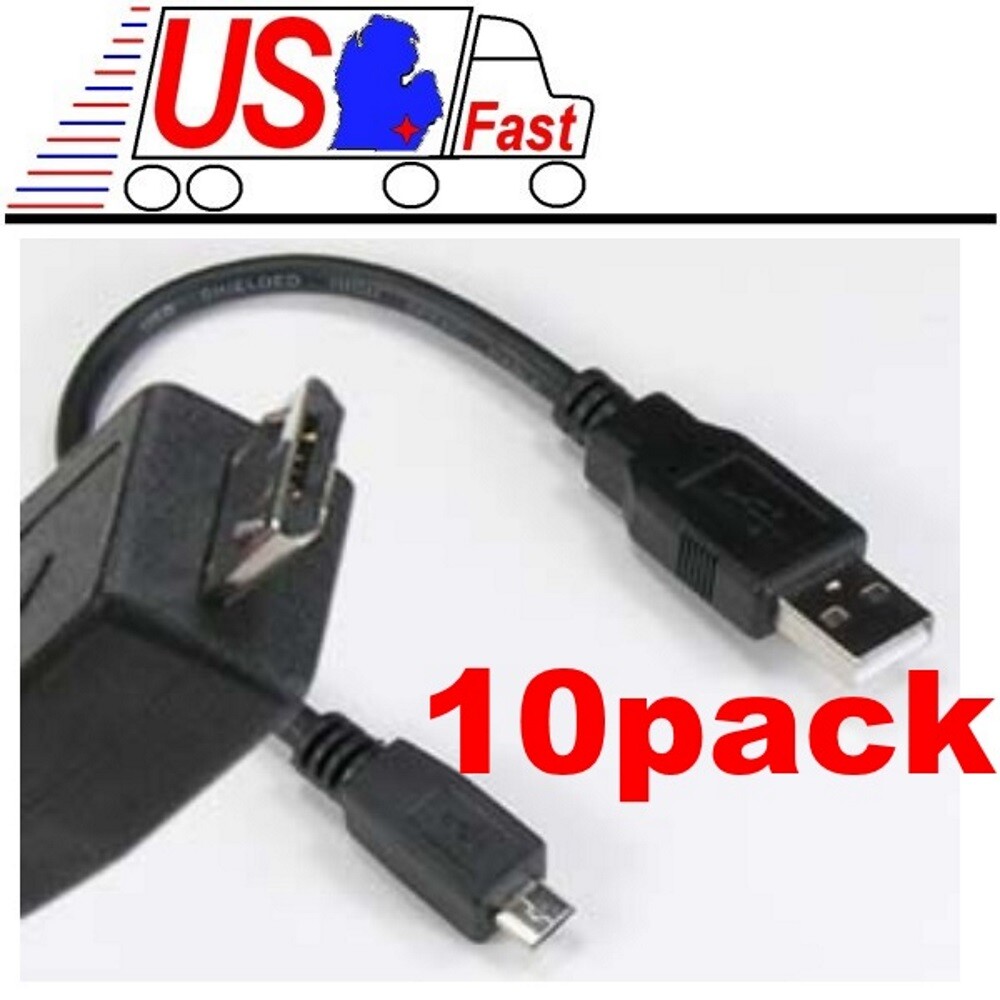 Lot10pk 8"inch short USB Micro 5pin Digital Phone/Charger/Sync Cable/Cord/Wire6"