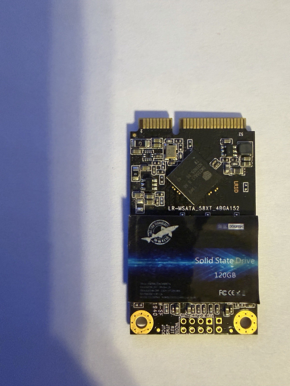 Dogfish 120GB mSATA SSD Solid State Drive Windows 10 Installed Used