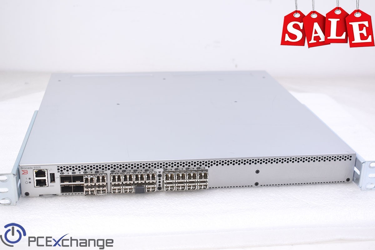 Brocade 6505 DL-6505-12-8G-0R Active Fibre Channel Switch, 1x PSU