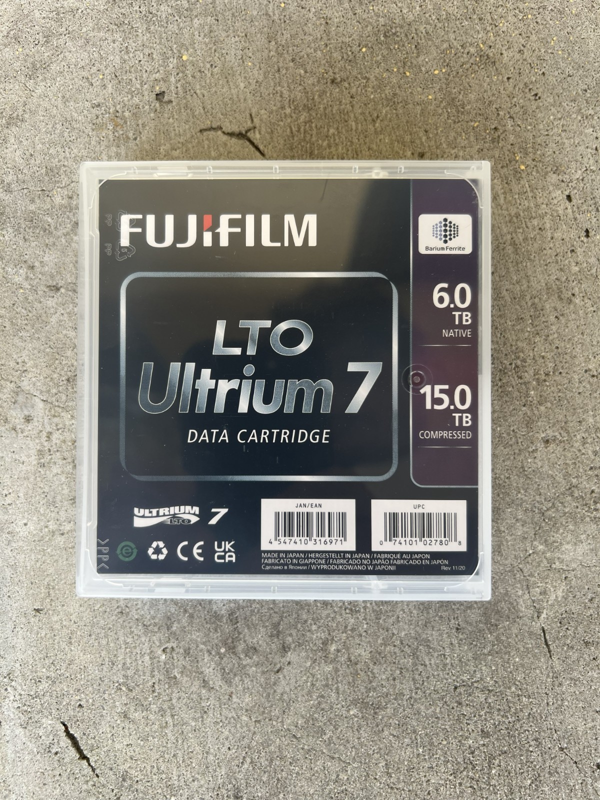 NEW, LTO Ultrium, Data Tape Media - Plastic Clam Shell Jewel Cases, (Pack of 20)