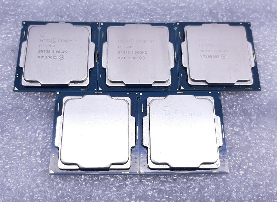 Lot Of 5 Intel Core i7-7700 3.60GHz Quad-Core Processor SR338 #99