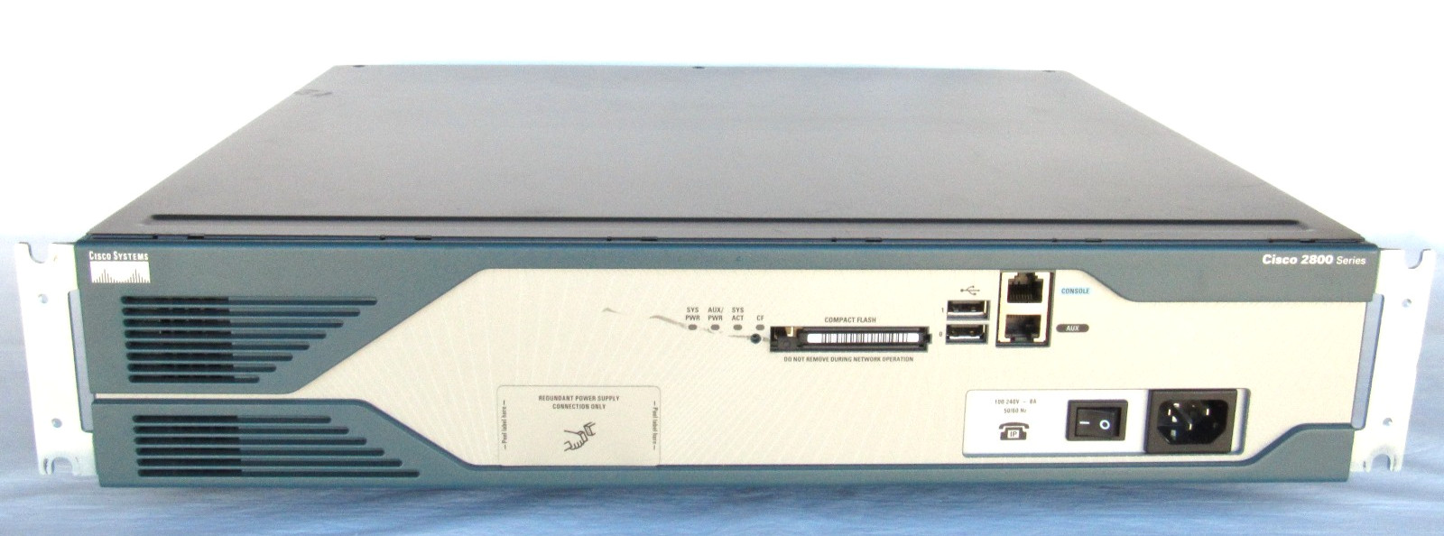CISCO 2800 Series 2-Port Gigabit Wired Router CISCO 2821-AC-IP Rackmount