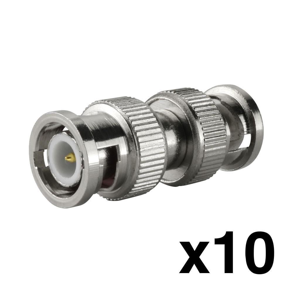 Construct Pro BNC Male to Male Adaptors (10 Pack)