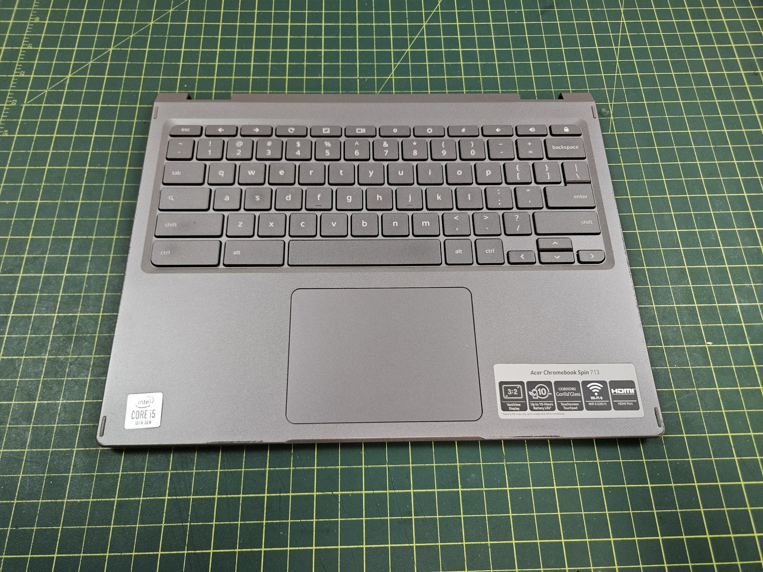 Acer Chromebook CP713-2W 13.5" Palmrest Touchpad Keyboard EAZSI003010 Read #c700