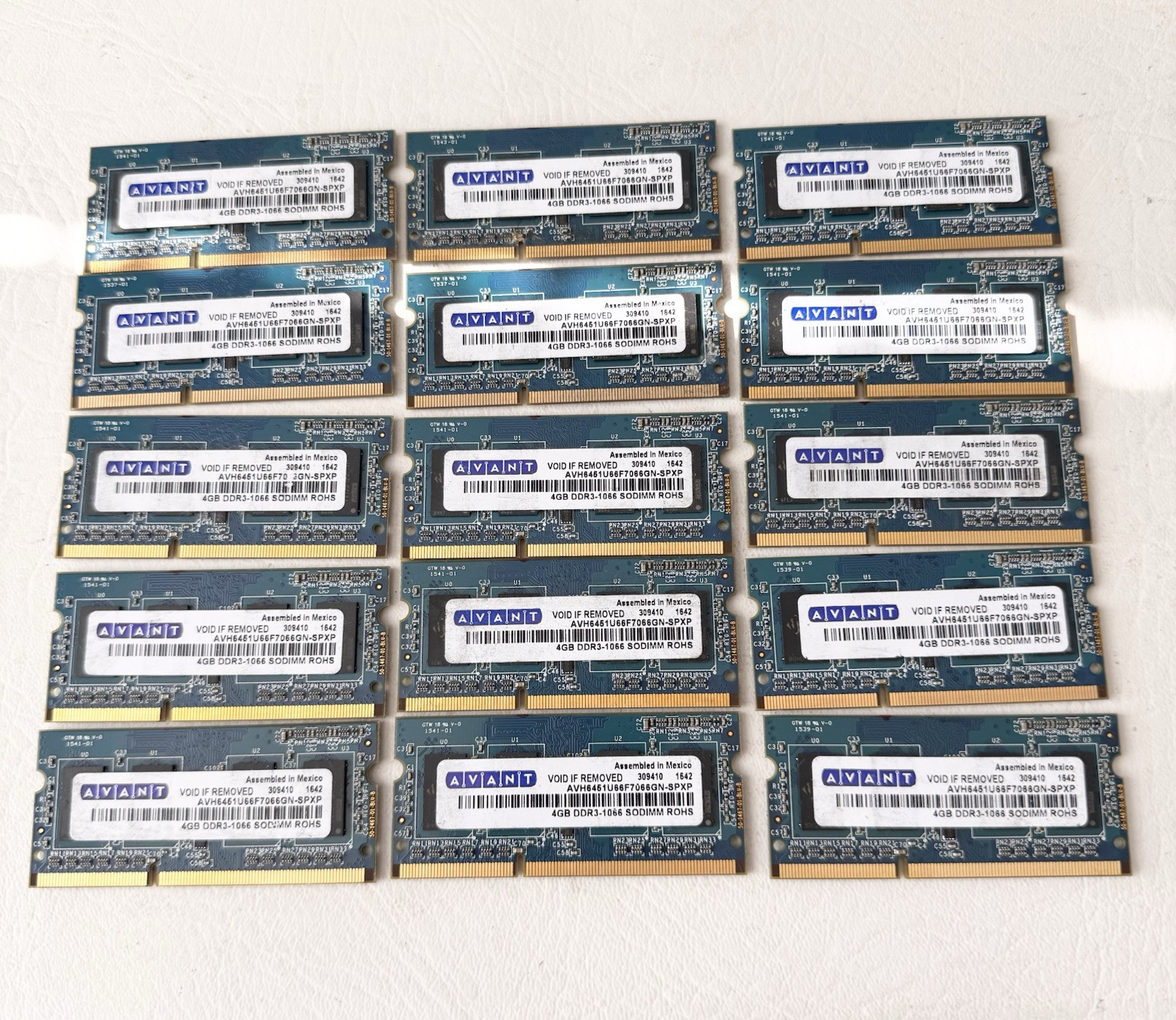Avant 60gb (15x4gb) Laptop SODIMM RAMS DDR3-1600 AVH6451U66F7066GN