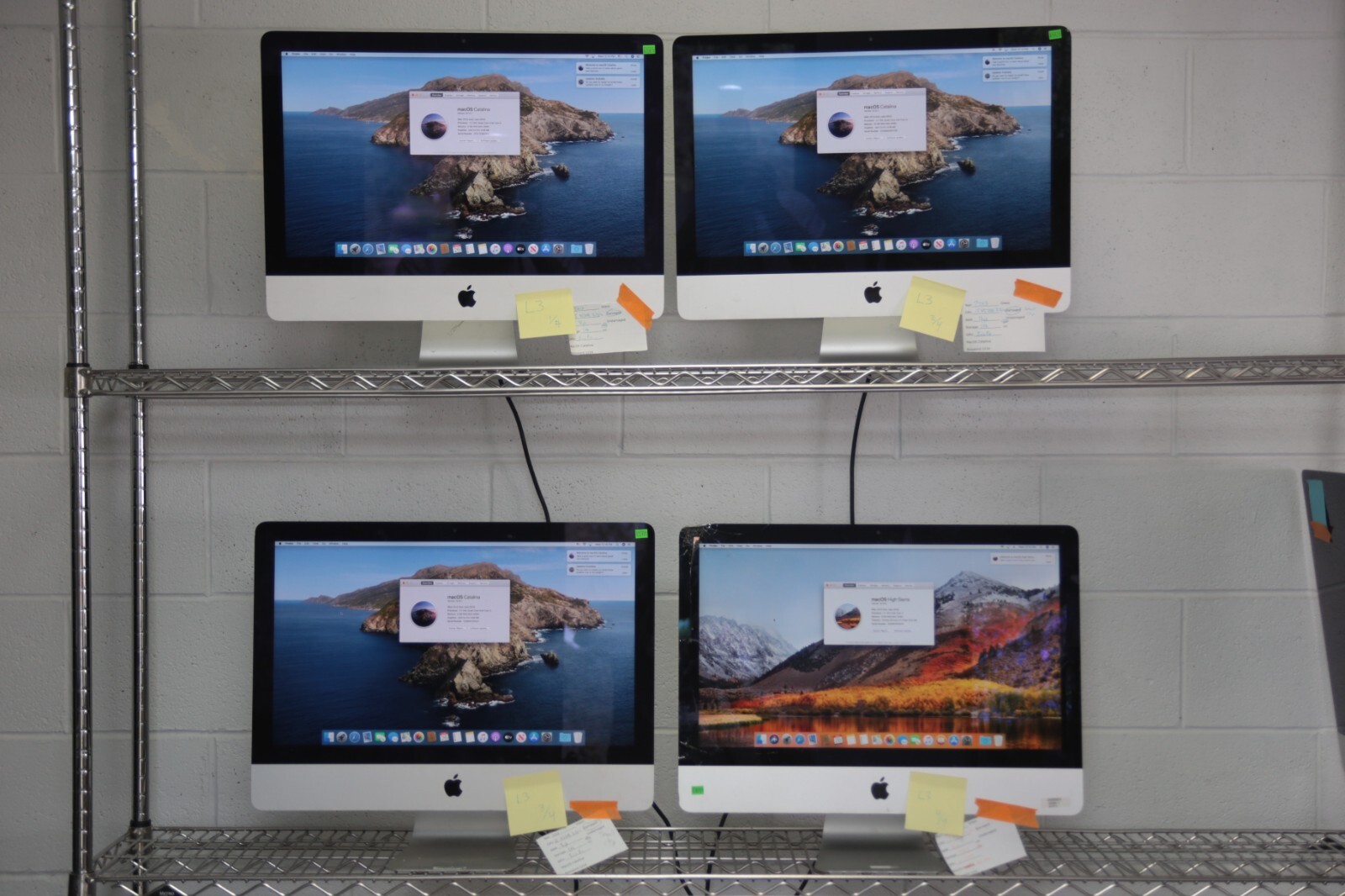 LOT 4x Apple iMac 21.5' 2013 Core i5 i7 8gb 16gb Iris SSD HDD GLASS CHIPS L3
