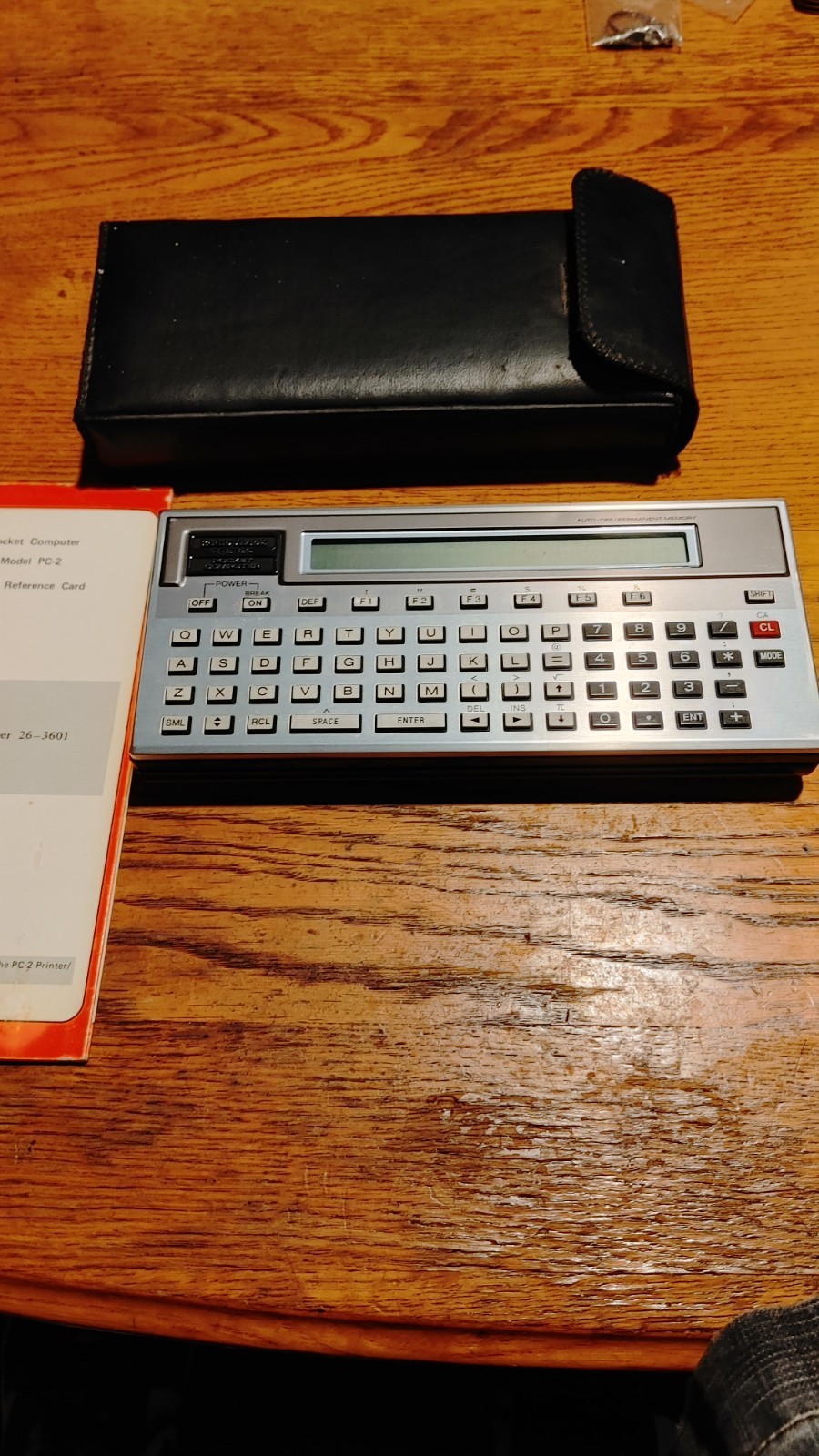 Vintage Radio Shack TRS-80 Model PC-2 Pocket Computer w/ Case (Working) 