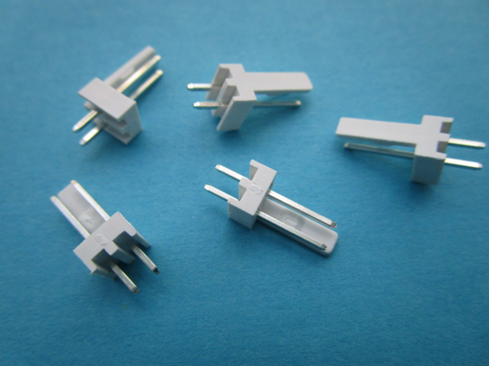 500 pcs 2510 Pitch 2.54mm 2 Pin Male Plug Connector Straight-pin