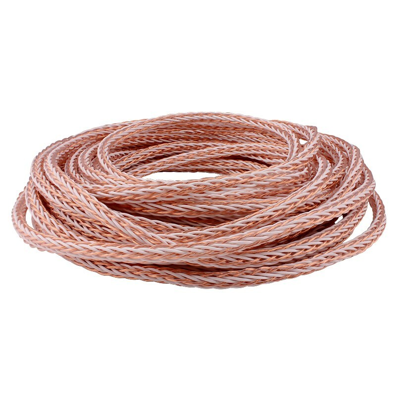16 Cores 7N OCC Pure Copper Speaker Bulk Cable Hi-End Audio Loudspeaker Cable