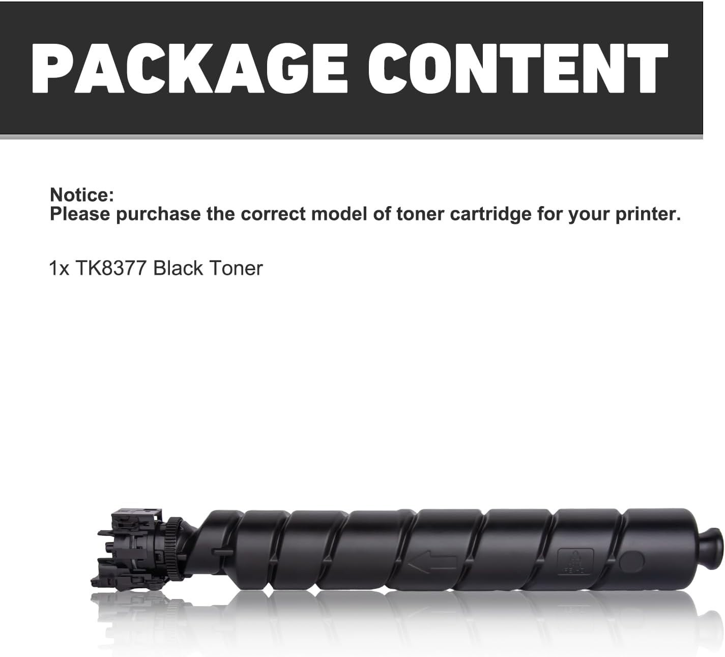 NEW KYOCERA TK-8377  BLACK TONER CARTRIDGE OM