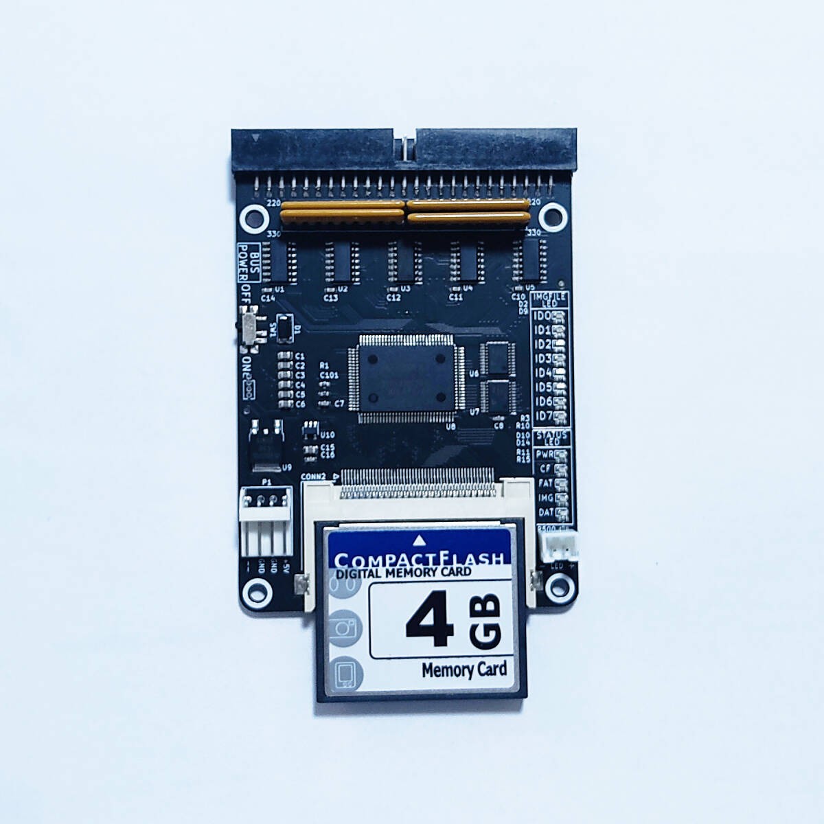 Converts a CF card into a SASI/SCSI HDD for the PC-98 series 4GB CF card.