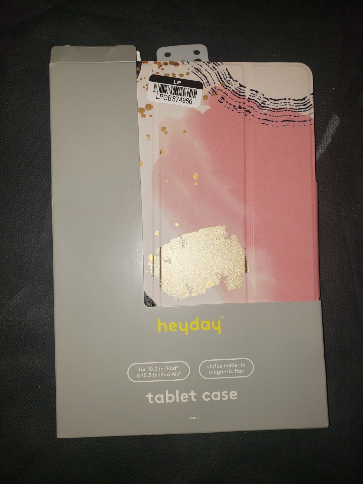 (2 For 1)Heyday Folio Case w/Pencil Holder Apple iPad 10.2 in & 10.5 In Abstract