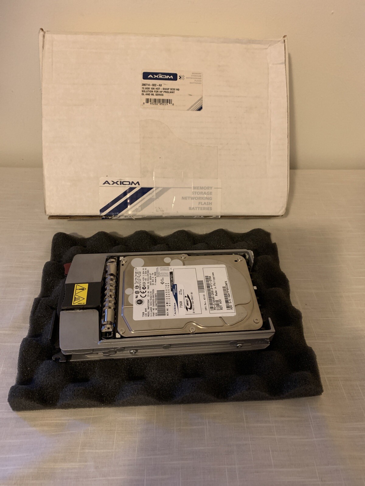 AXIOM 286714-B22-AX 72.8GB 10K Hot-SWAP SCSI HD Solution For HP Proliant DL&ML 