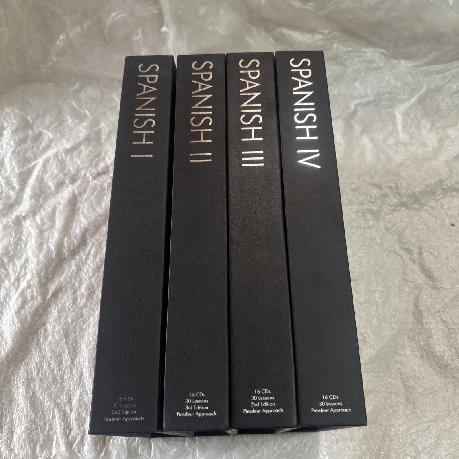 Pimsleur Approach Gold Edition Spanish Levels 1-4 I, II, III, IV (64 AUDIO CDS)
