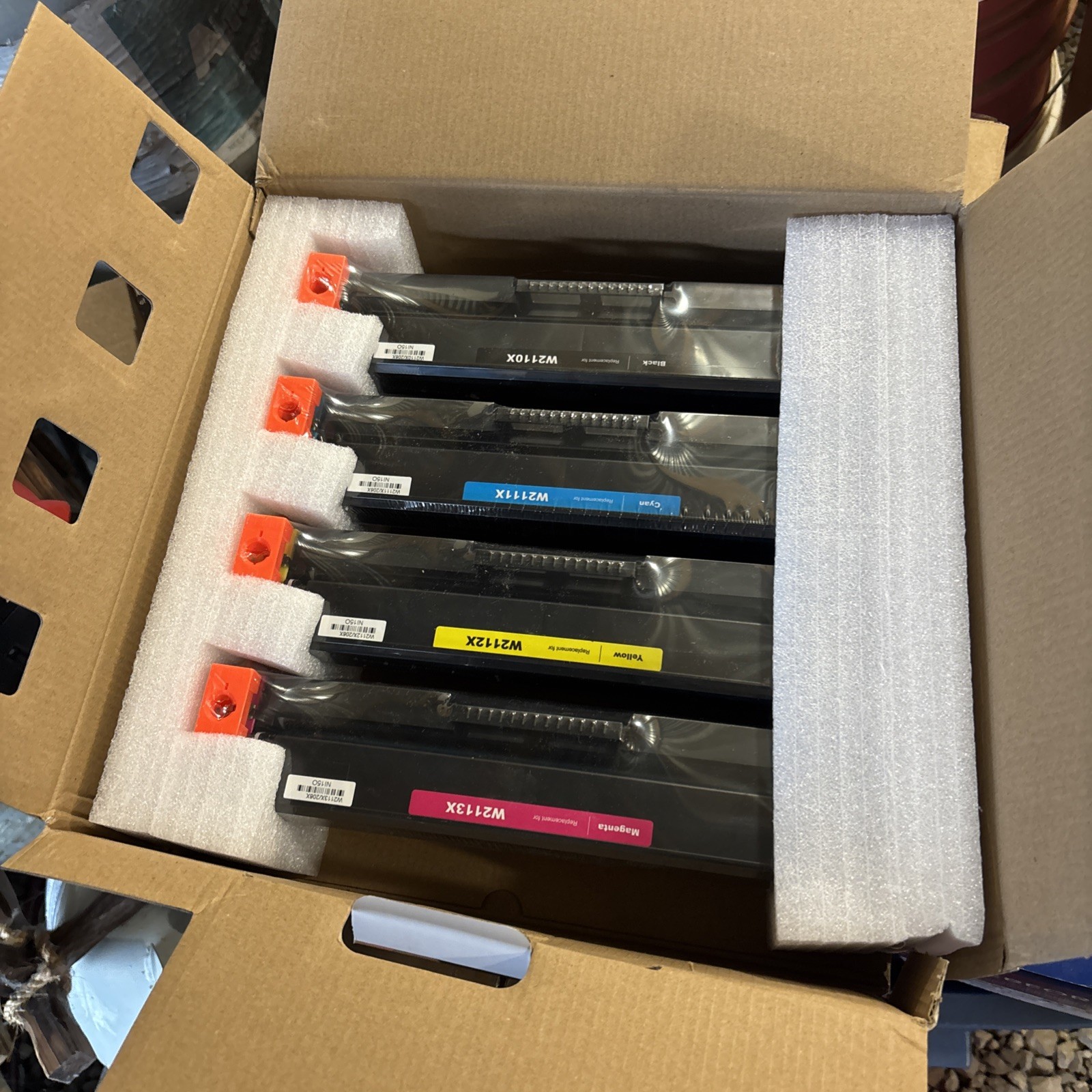 Replacement for 206X High Yield Toner Set Black Cyan Yellow Magenta (4 Pack)