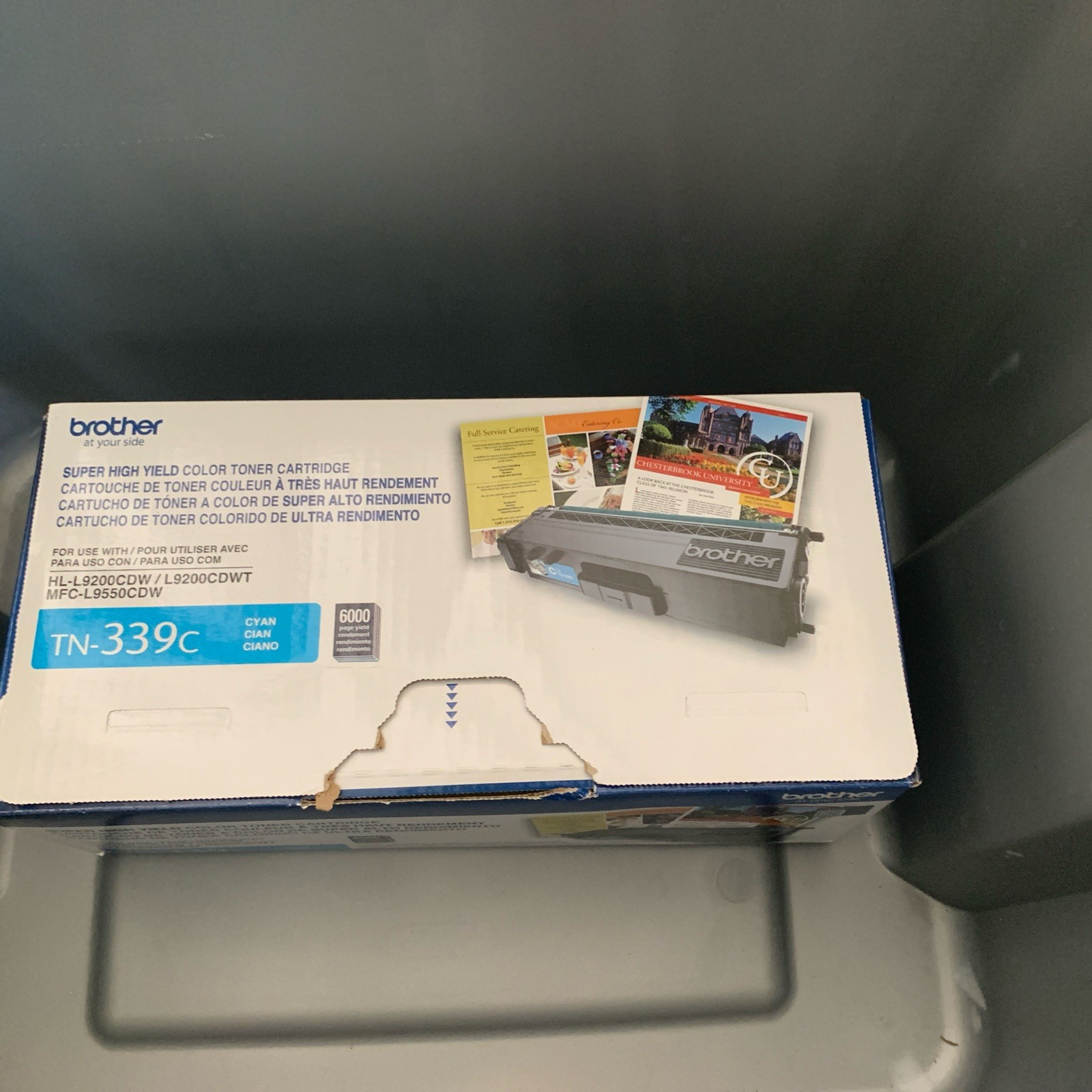 Genuine Brother (TN339C) Cyan High Yield Toner Cartridge Open Box Sealed Foil